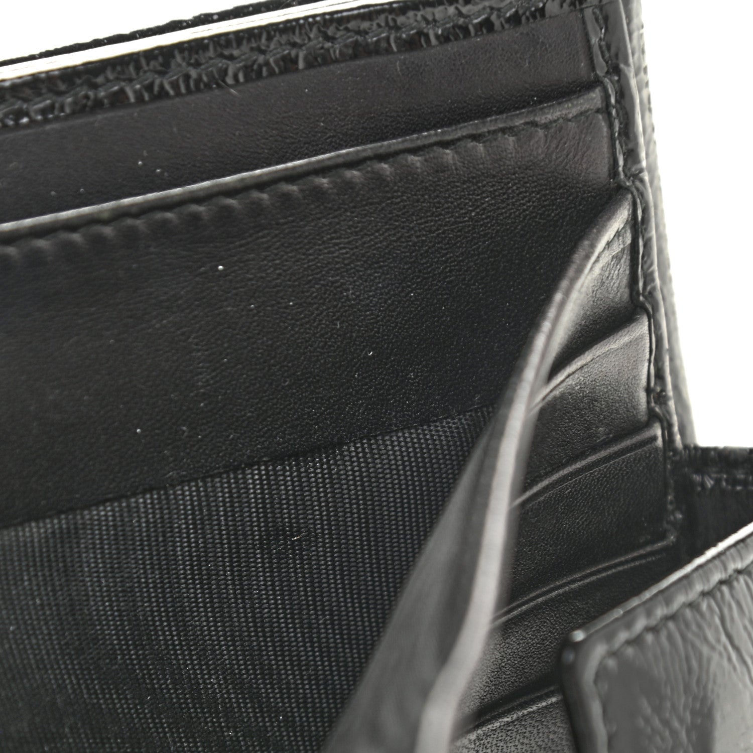 Saint Laurent Goatskin Belle de Jour French Wallet Black 16 of 18