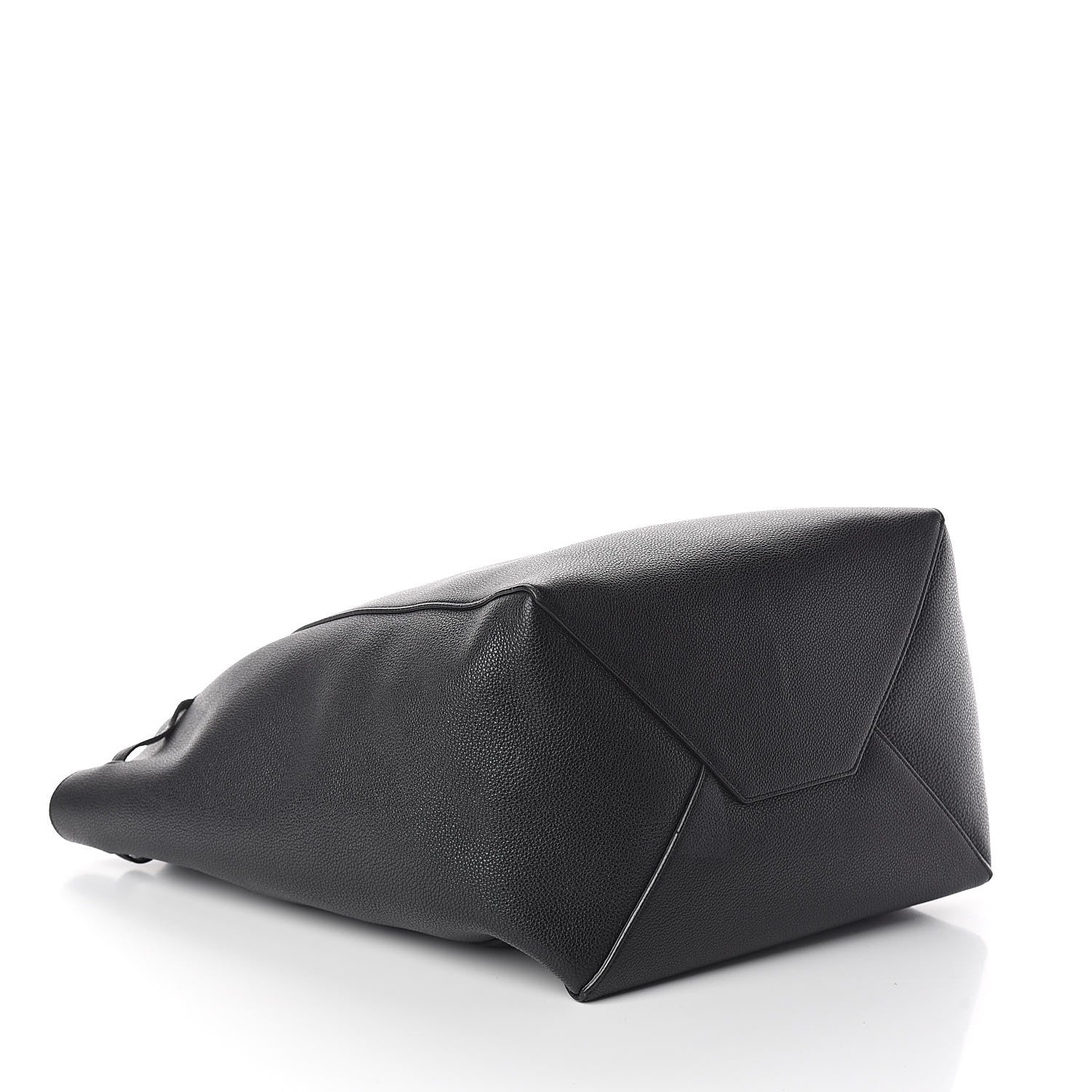 Celine Soft Grained Calfskin Medium Belt Cabas Phantom Black 4 of 9
