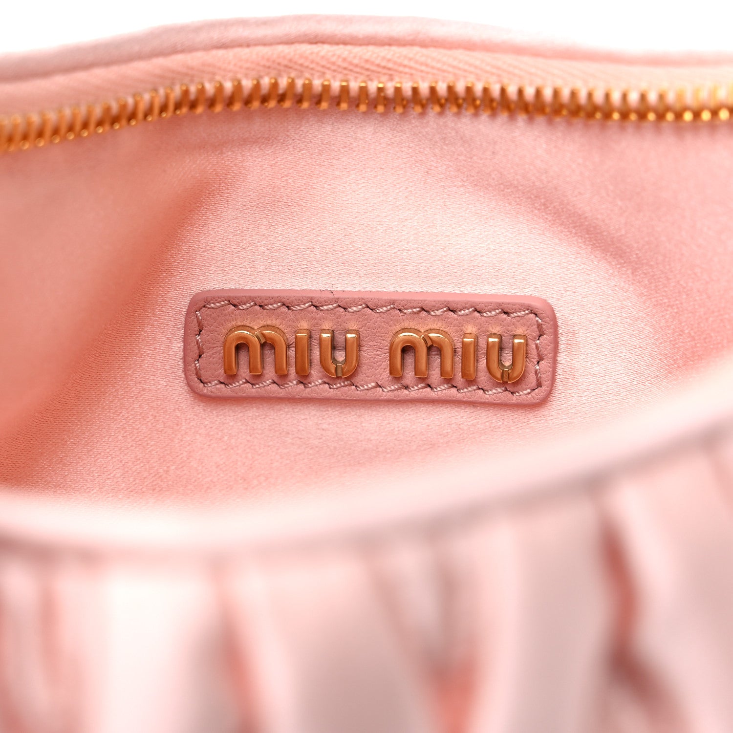 Miu Miu Satin Matelasse Wander Hobo Alabaster Pink 6 of 11