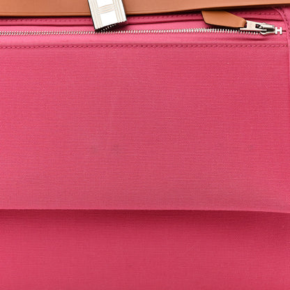 Hermes Vache Hunter Toile Herbag Zip 31 PM Rose Lipstick 13 of 13