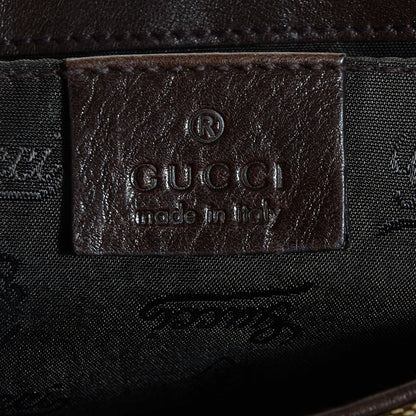 Gucci Crystal Monogram Babouska Clutch Dark Brown 6 of 7