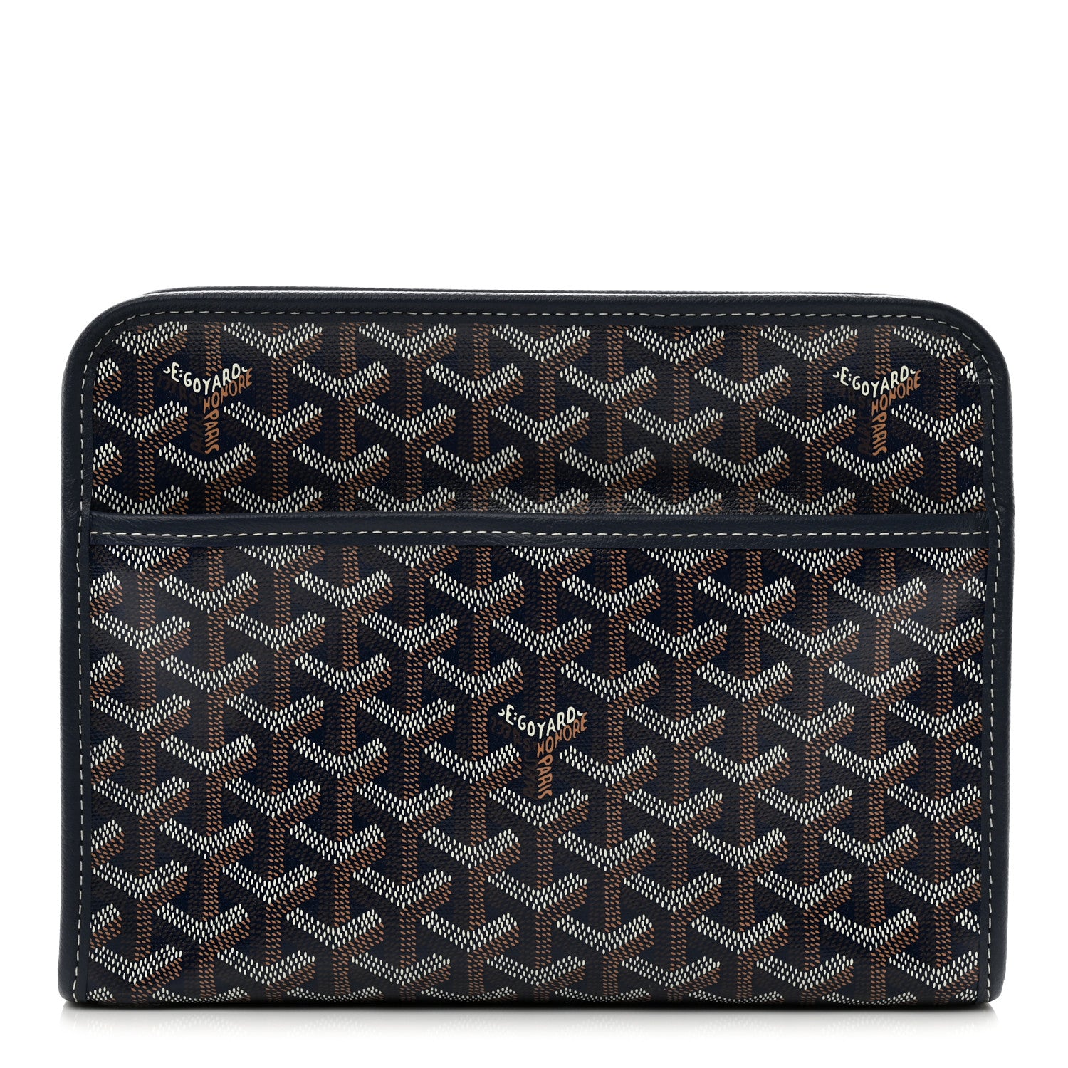Goyard Goyardine Jouvence Toiletry Pouch Navy 1 of 7
