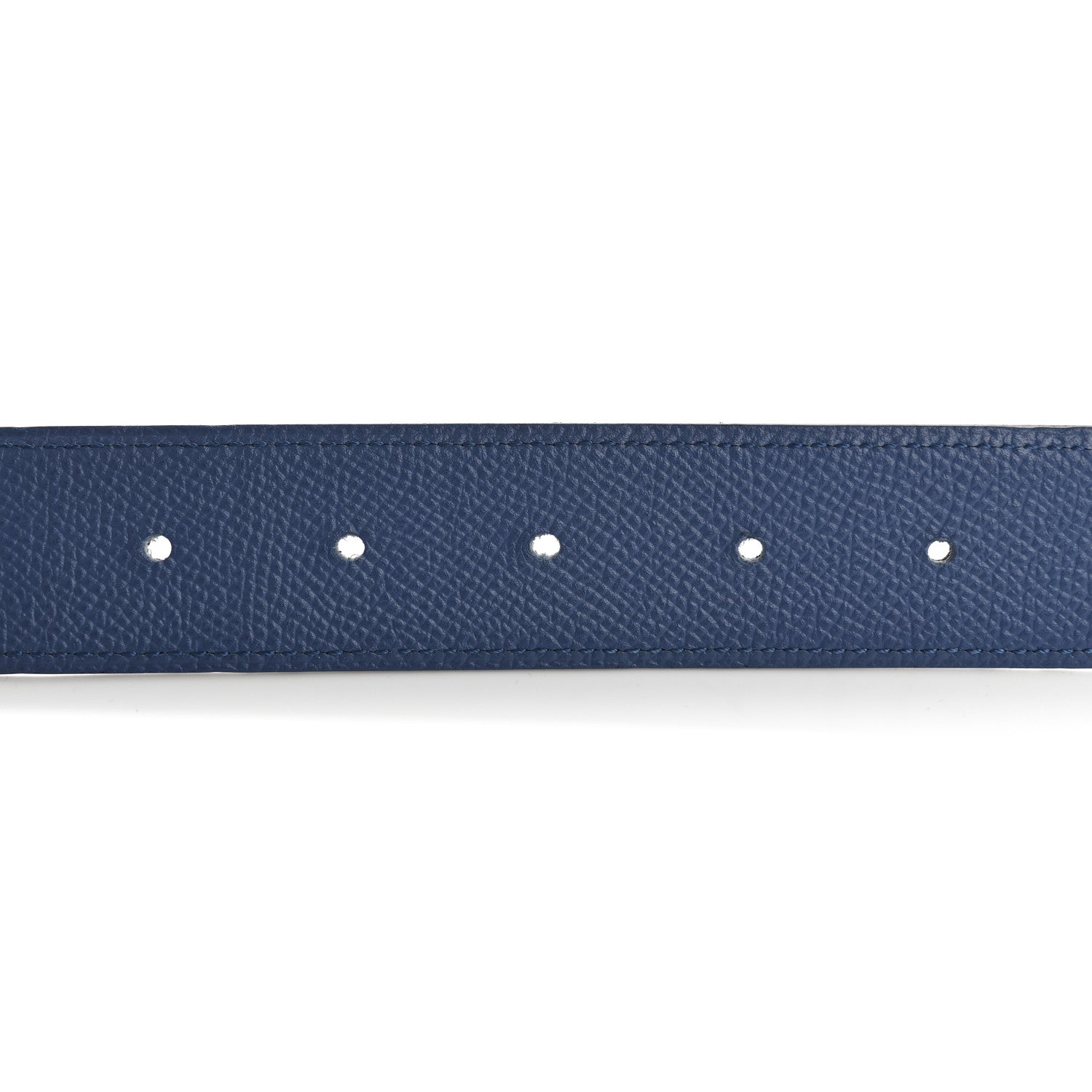 Hermes Epsom Swift 32mm Martelee H Belt 85 34 Bleu Agate Black 3 of 8