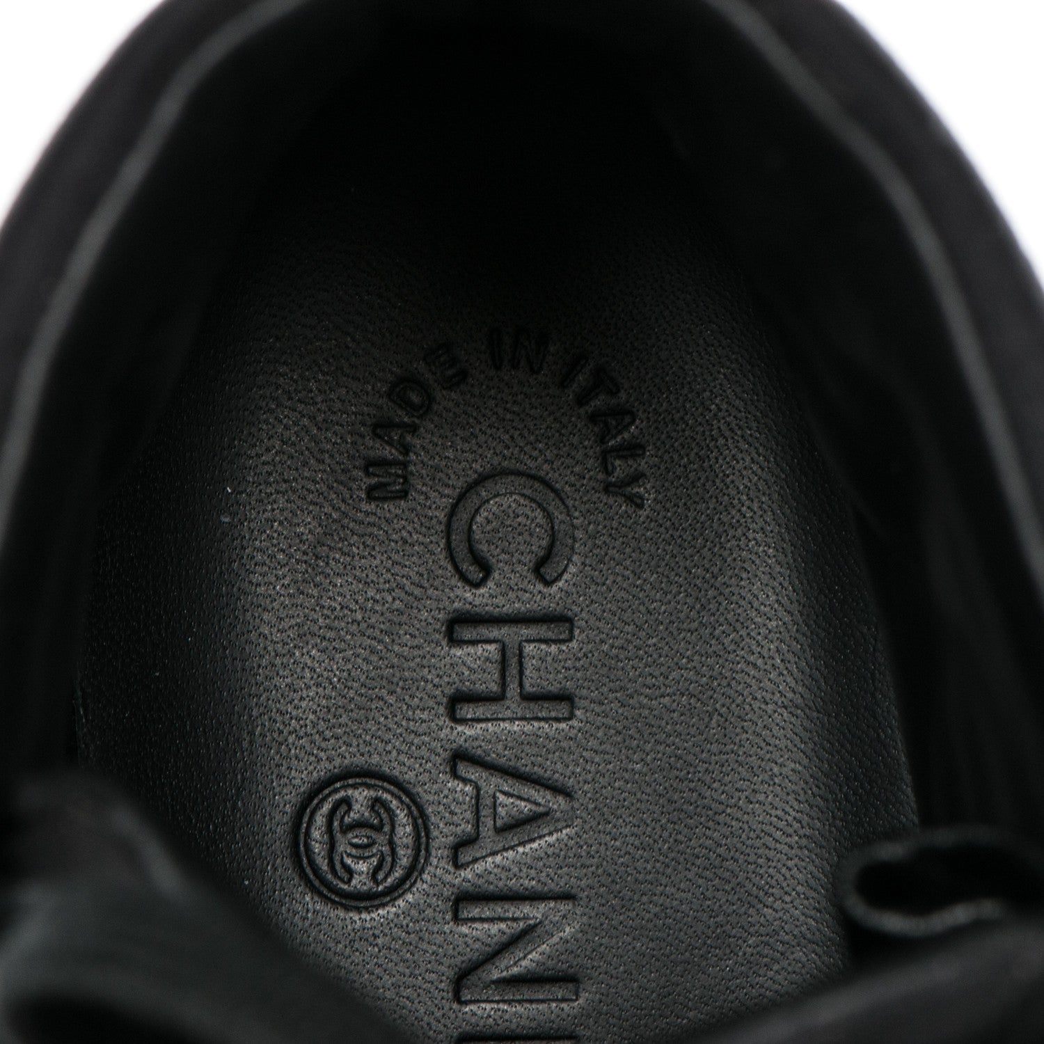 Chanel Toile Suede Zipped High Top CC Sneakers 36.5 Black 7 of 7