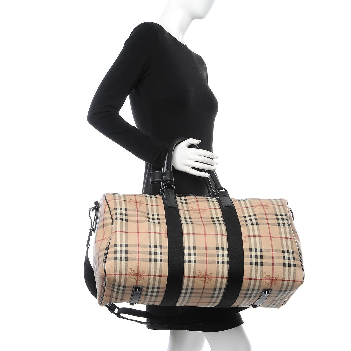 Haymarket Check Duffle Bag Black
