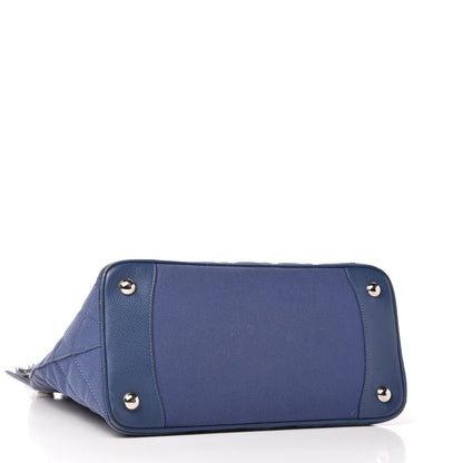 Chanel Canvas Caviar Tassel Tote Blue 4 of 11