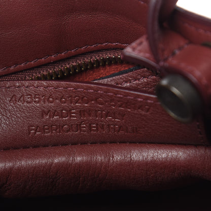 Balenciaga Veau Soyeux Perforated Blackout Hardware S City Rouge Bordeaux 7 of 10