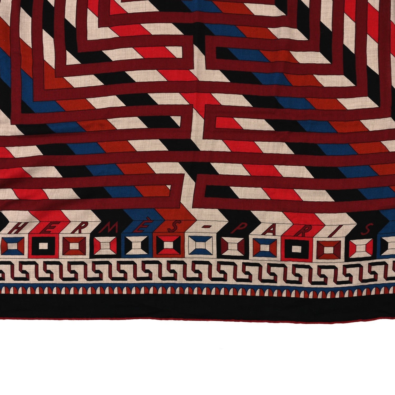 Hermes Cashmere Silk Le Fil D'Ariane Shawl 140 2 of 4