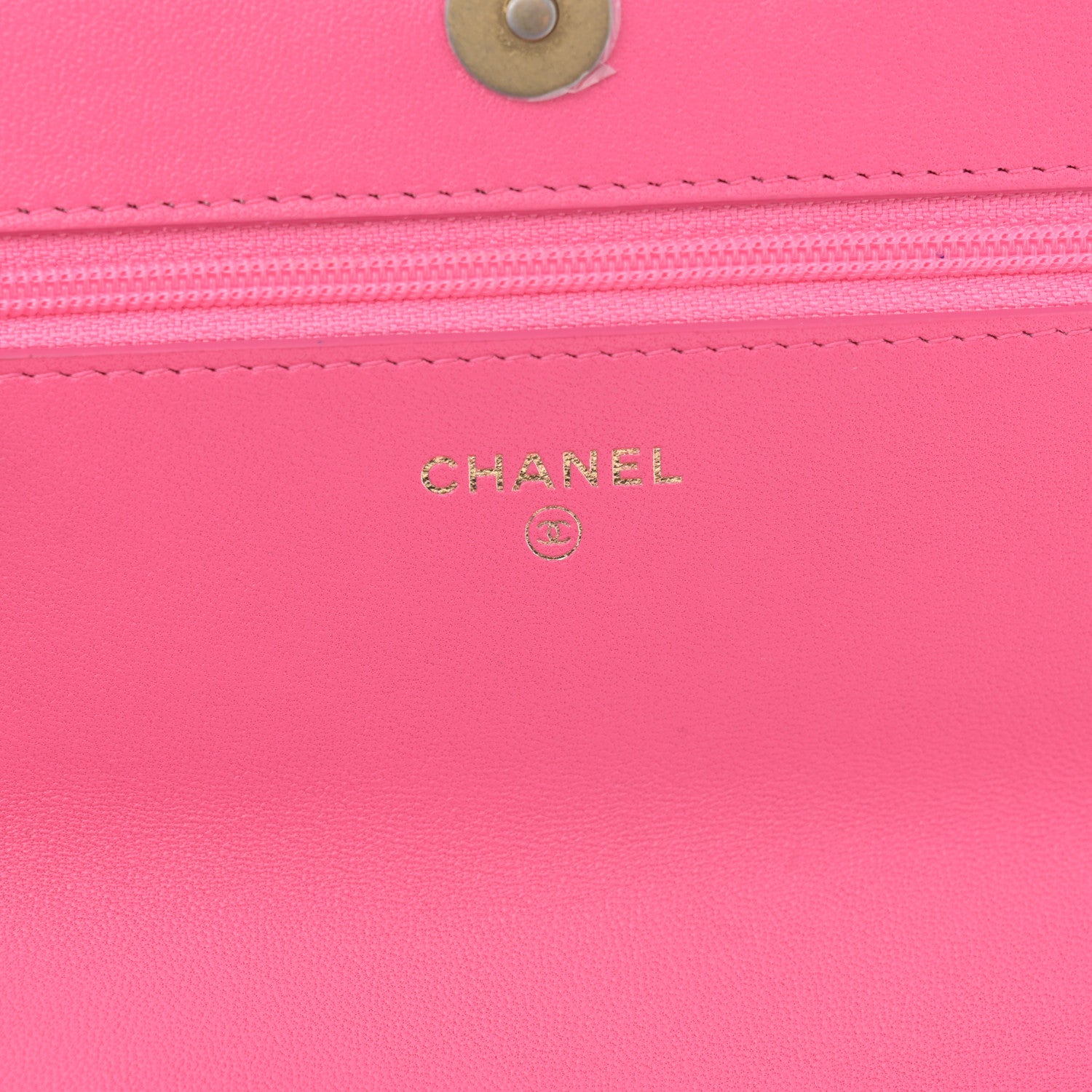 Chanel Lambskin Quilted Chanel 19 Wallet On Chain WOC Pink 6 of 10