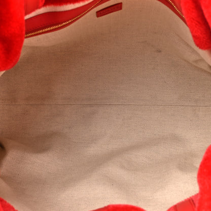 Loewe Mohair Flamenco XL Knot Clutch Scarlet Red 5 of 10