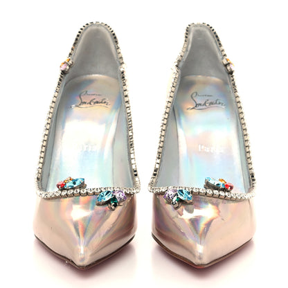 Christian Louboutin Patent Psychic Chick Queen 100 Pumps 37 White 2 of 8