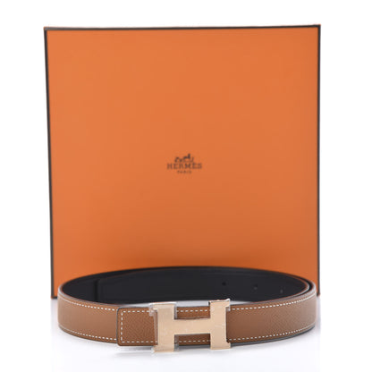 Hermes Swift Epsom 24mm Constance H Belt 75 Black Gold 6 of 6