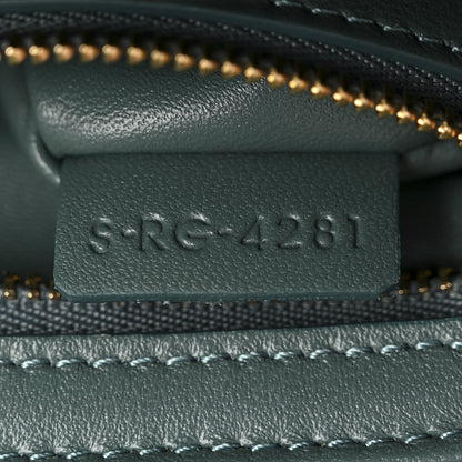 Celine Shiny Calfskin Teen Triomphe Petrol 8 of 14