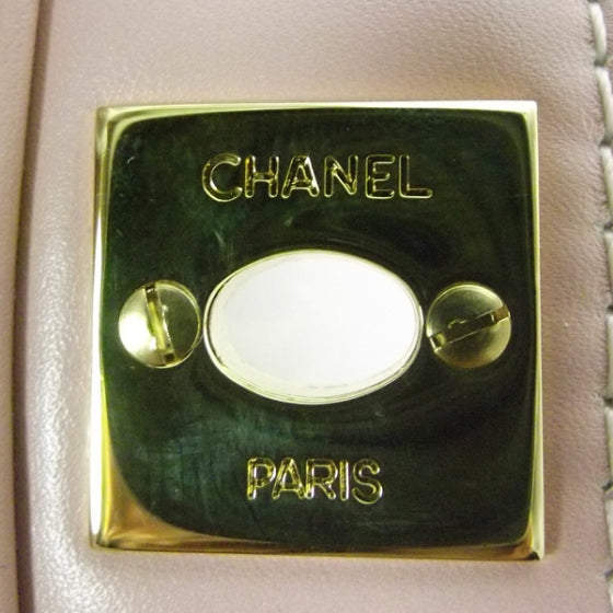 Chanel Leather Quilted Flap Handbag Pink 8 of 12