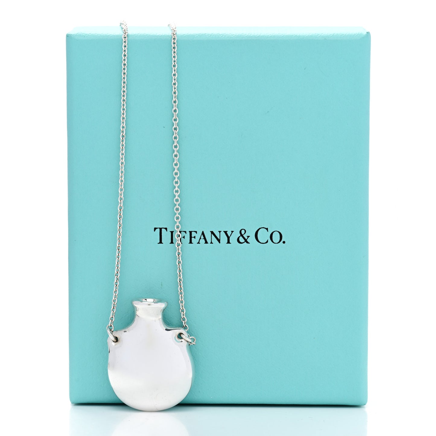 Sterling Silver Small Elsa Peretti Bottle Pendant Necklace