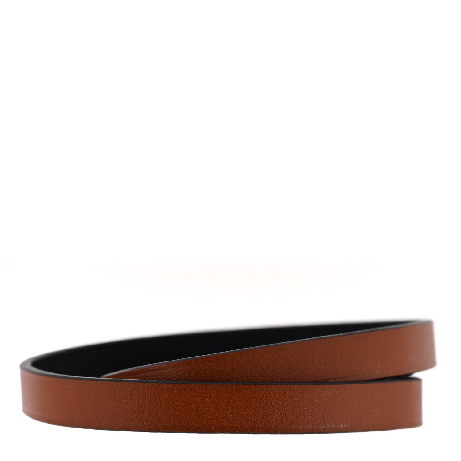 Hermes Swift Tadelakt Behapi Double Tour Reversible Bracelet T3 Black Fauve 5 of 6