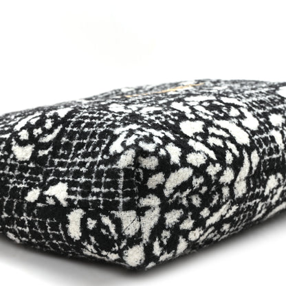 Chanel Cashmere Quilted Camellia Chanel 22 Black White 10 of 12