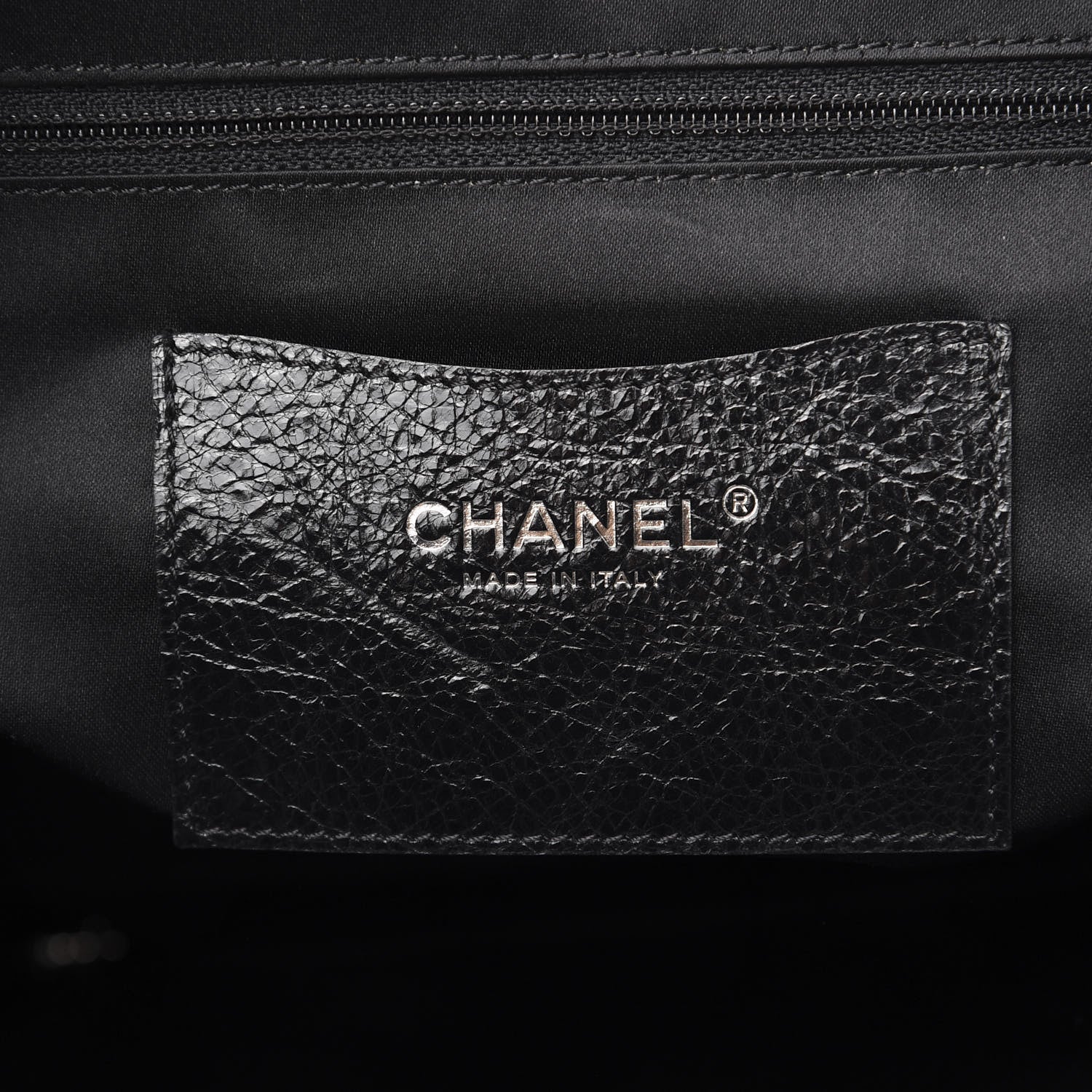 Chanel Glazed Calfskin On The Road Drawstring Tote Black 5 of 9