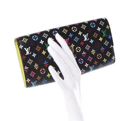 Louis Vuitton Monogram Multicolor Sarah Wallet Black Pistache 2 of 6