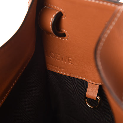 Loewe Calfskin Denim Small Hammock Shoulder Bag Blue Tan 9 of 9