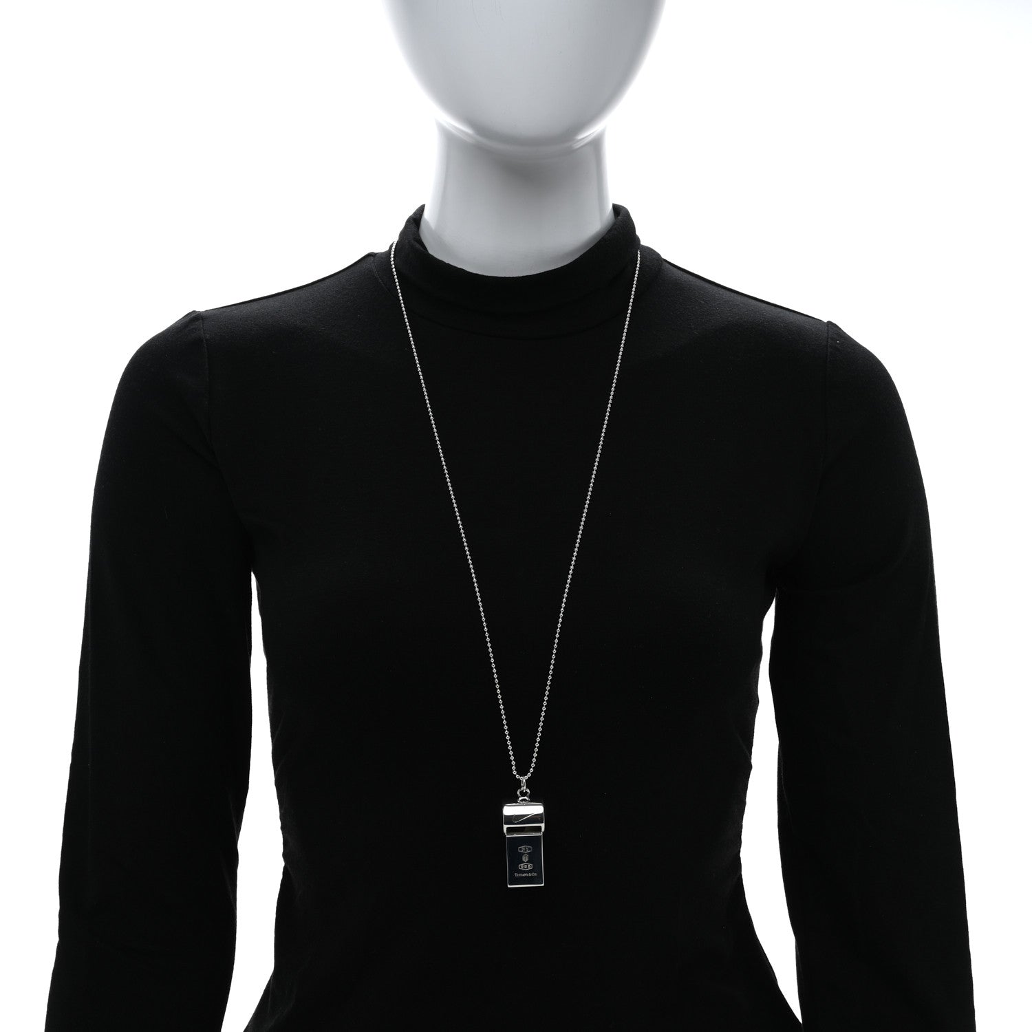 Tiffany X NIKE Sterling Silver Whistle Pendant Necklace 2 of 5