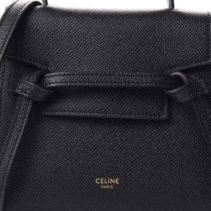 Celine Grained Calfskin Pico Belt Bag Black 9 of 9