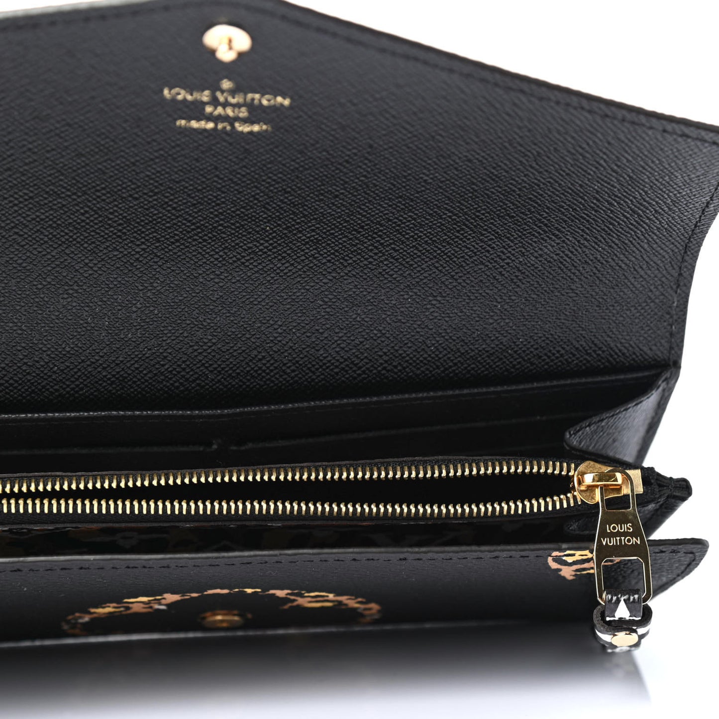 Monogram Giant Jungle Sarah Wallet Black