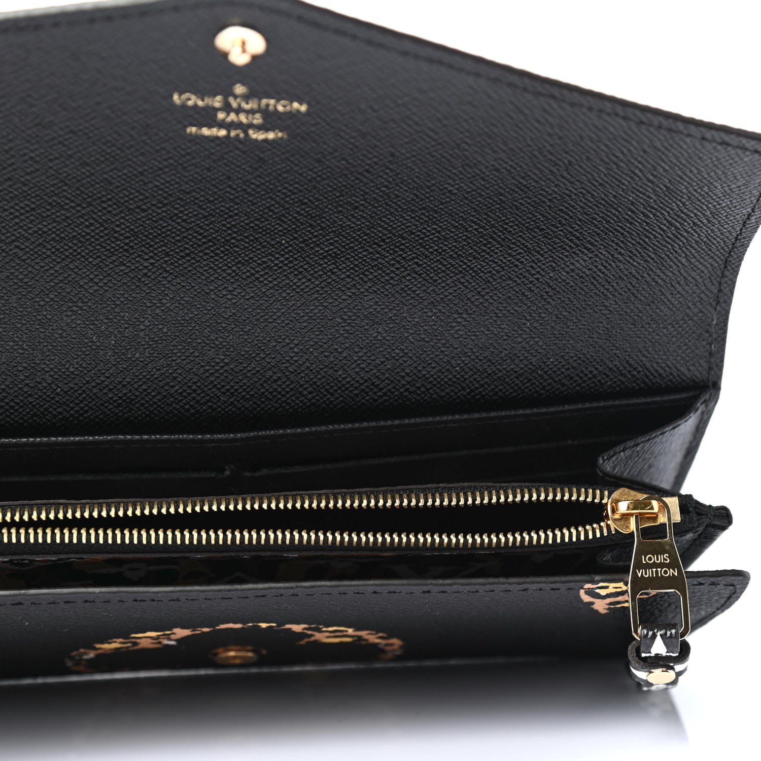 Louis Vuitton Monogram Giant Jungle Sarah Wallet Black 4 of 4
