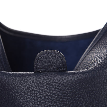 Hermes Taurillon Clemence Evelyne III PM Bleu Nuit 7 of 11