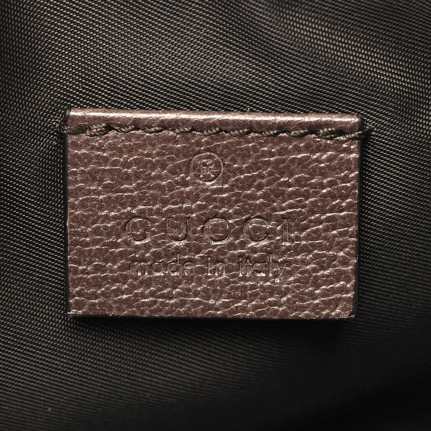 GG Supreme Monogram Textured Calfskin Web Medium Ophidia Cosmetic Case Beige Ebony New Acero