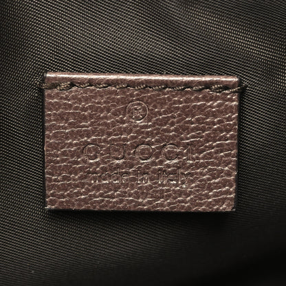 Gucci GG Supreme Monogram Textured Calfskin Web Medium Ophidia Cosmetic Case Beige Ebony New Acero 6 of 8