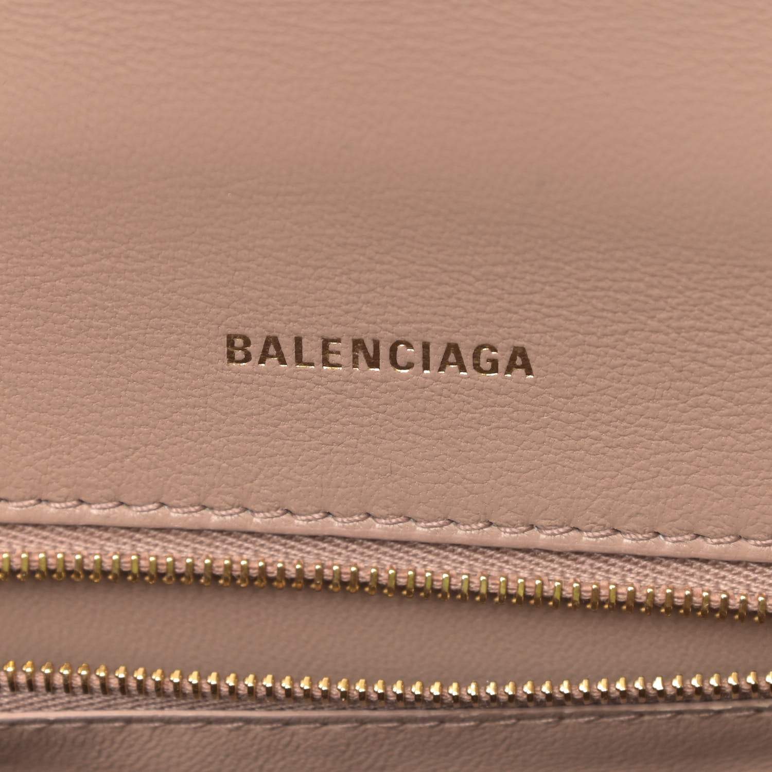 Balenciaga Grained Calfskin Small Hourglass Top Handle Bag Nude Beige 8 of 12