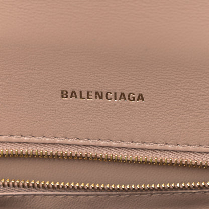 Balenciaga Grained Calfskin Small Hourglass Top Handle Bag Nude Beige 8 of 12