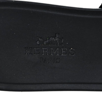 Hermes TPU Rivage Sandals 36 Black 7 of 8
