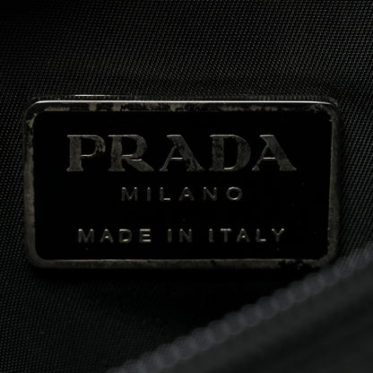 Prada Nylon Mini Flat Messenger Bag Black 6 of 11