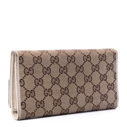 Gucci Monogram New Britt Continental Wallet Off White 2 of 5
