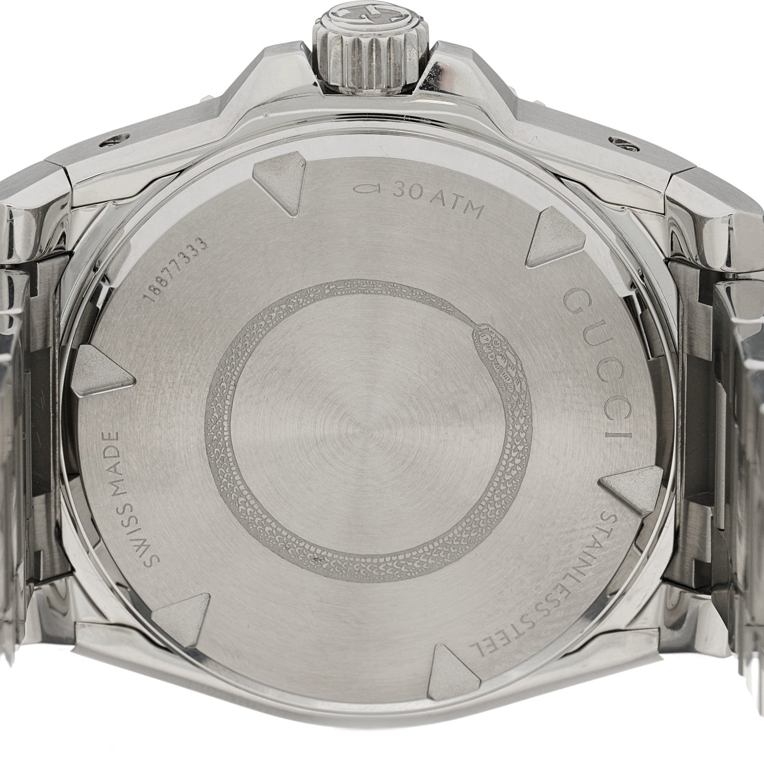 Gucci Stainless Steel 40mm Dive Quartz Watch Silver 4 of 5