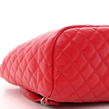 Chanel Lambskin Quilted Large Urban Spirit Backpack Red 9 of 10