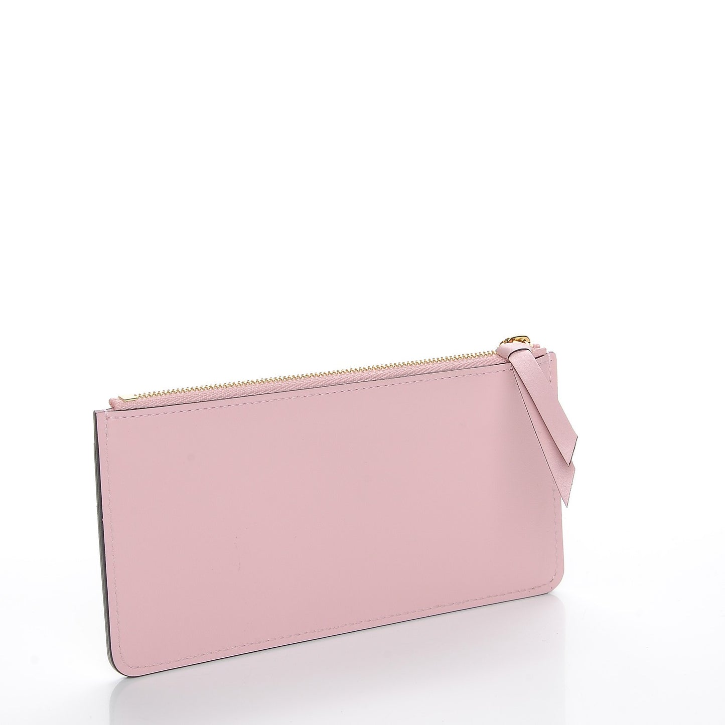 Calfskin Jeanne Wallet Zippered Insert Rose Ballerine
