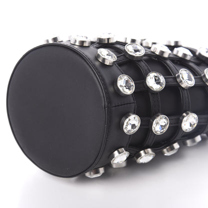 Alexander Wang Calfskin Crystal Embellished Roxy Mini Bucket Bag Black 10 of 10
