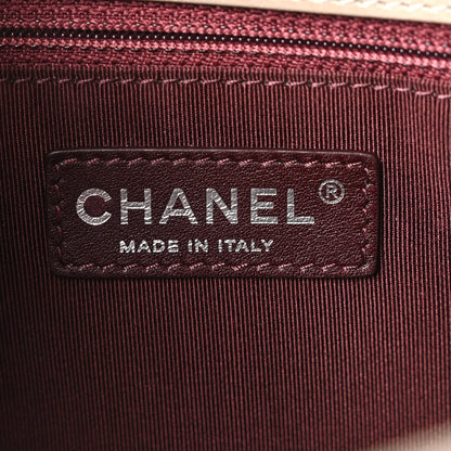 Chanel Glazed Calfskin Quilted Large Daily Walk Flap Beige 6 of 10