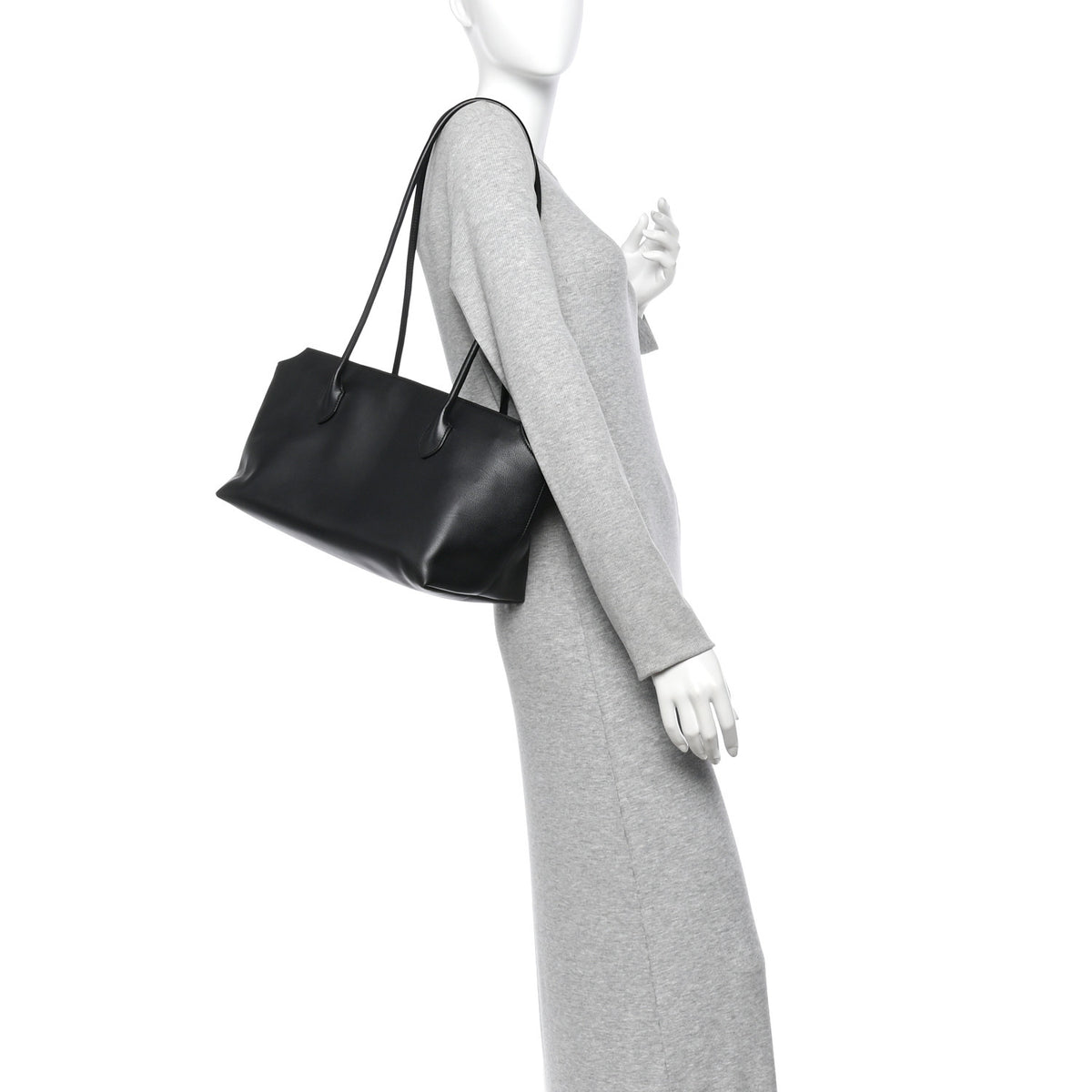 Grained Calfskin Terrasse Bag Black