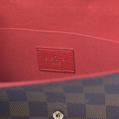 Louis Vuitton Damier Ebene Pochette Felicie Chain Wallet 7 of 13