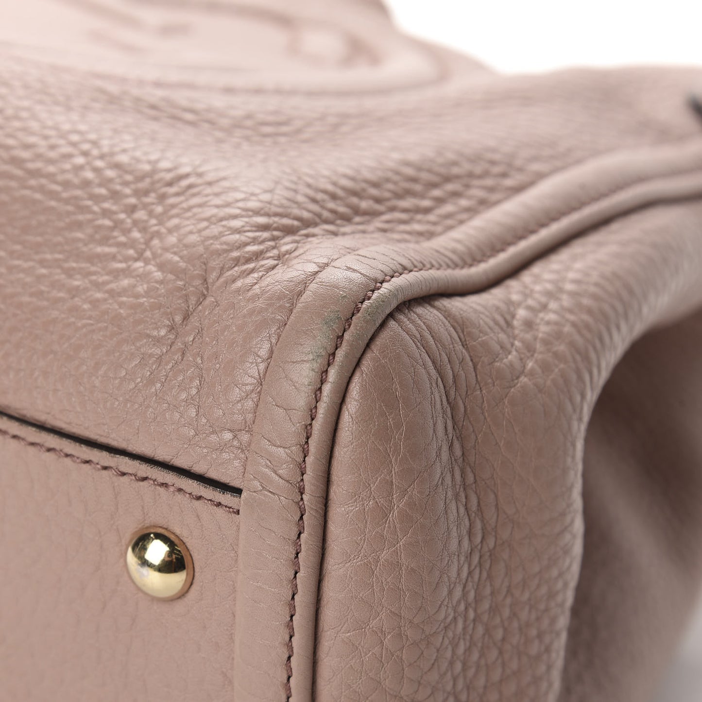 Pebbled Calfskin Small Soho Shoulder Bag Light Pink