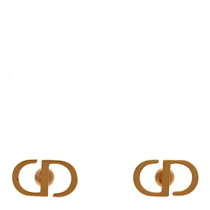 Christian Dior Metal Petit CD Stud Earrings Gold 1 of 4