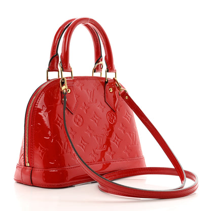 Louis Vuitton Vernis Alma BB Cherry 3 of 11