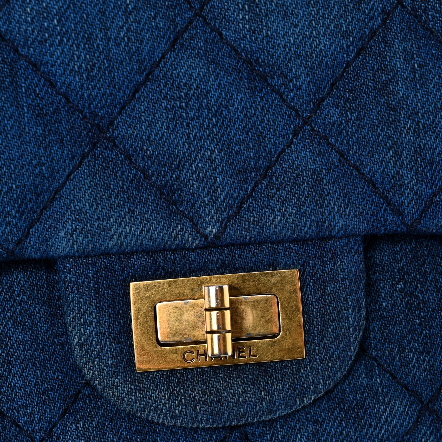 Chanel Denim Quilted 2.55 Reissue 226 Double Flap Blue 12 of 13