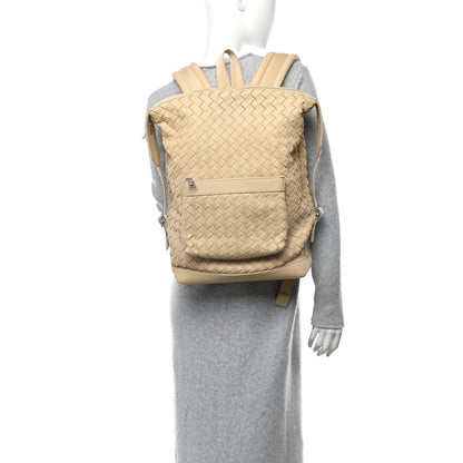 Bottega Veneta Calfskin Intrecciato Hydrology Backpack Porridge 2 of 13