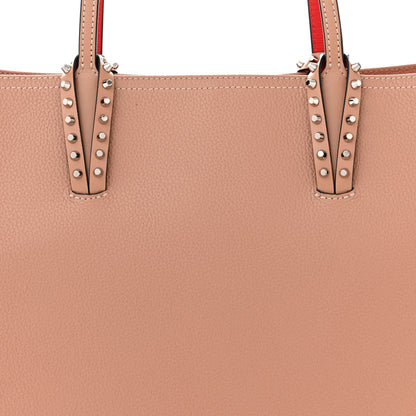 Christian Louboutin Calfskin Empire Spikes Small East West Cabata Tote Nude 10 of 13