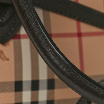 Burberry Haymarket Check Small Orchard Bowling Bag Chocolate 14 of 14